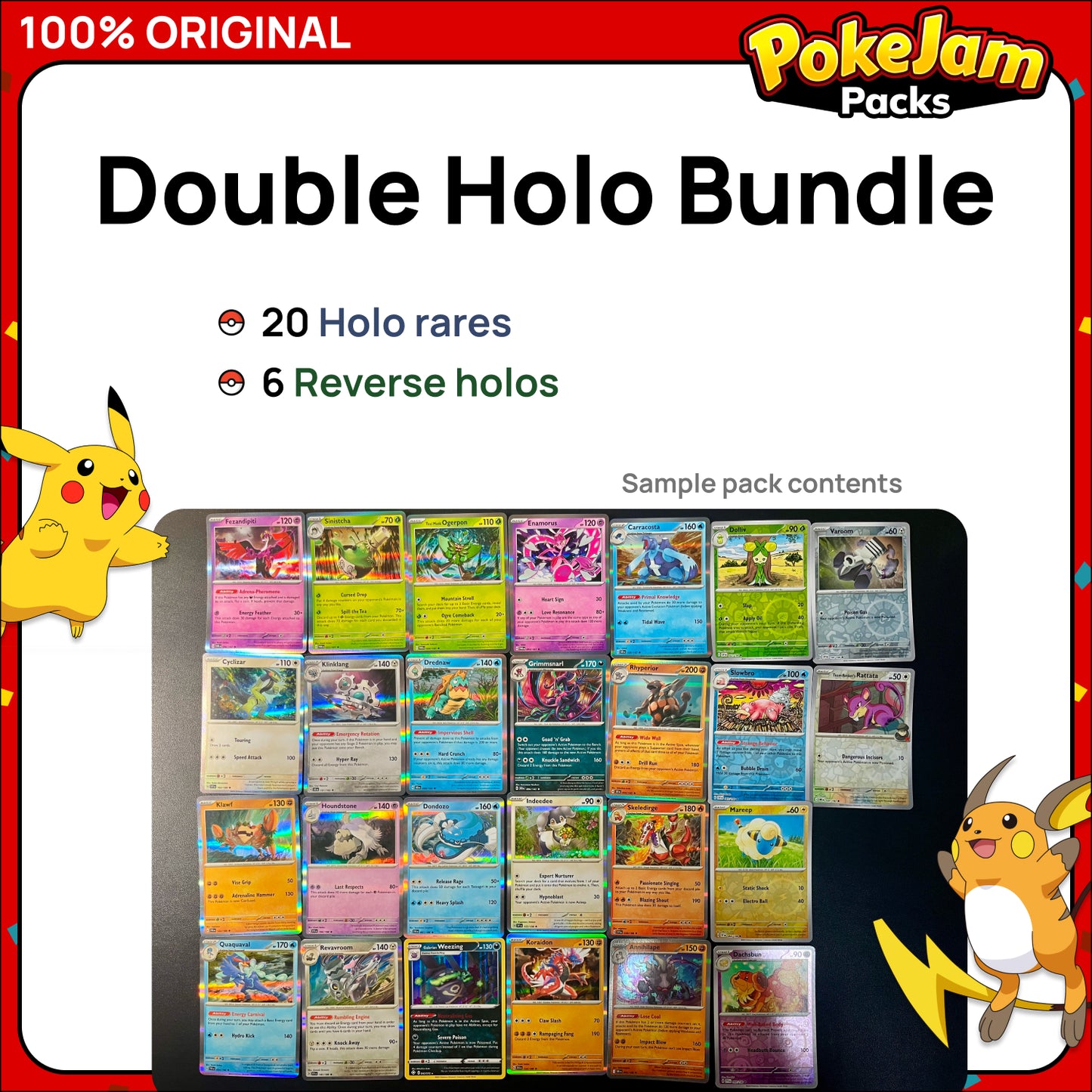 Pokémon Card Bundles - 40+ Authentic Card Pack with Guaranteed Rare - Perfect for Gifts & Collectors