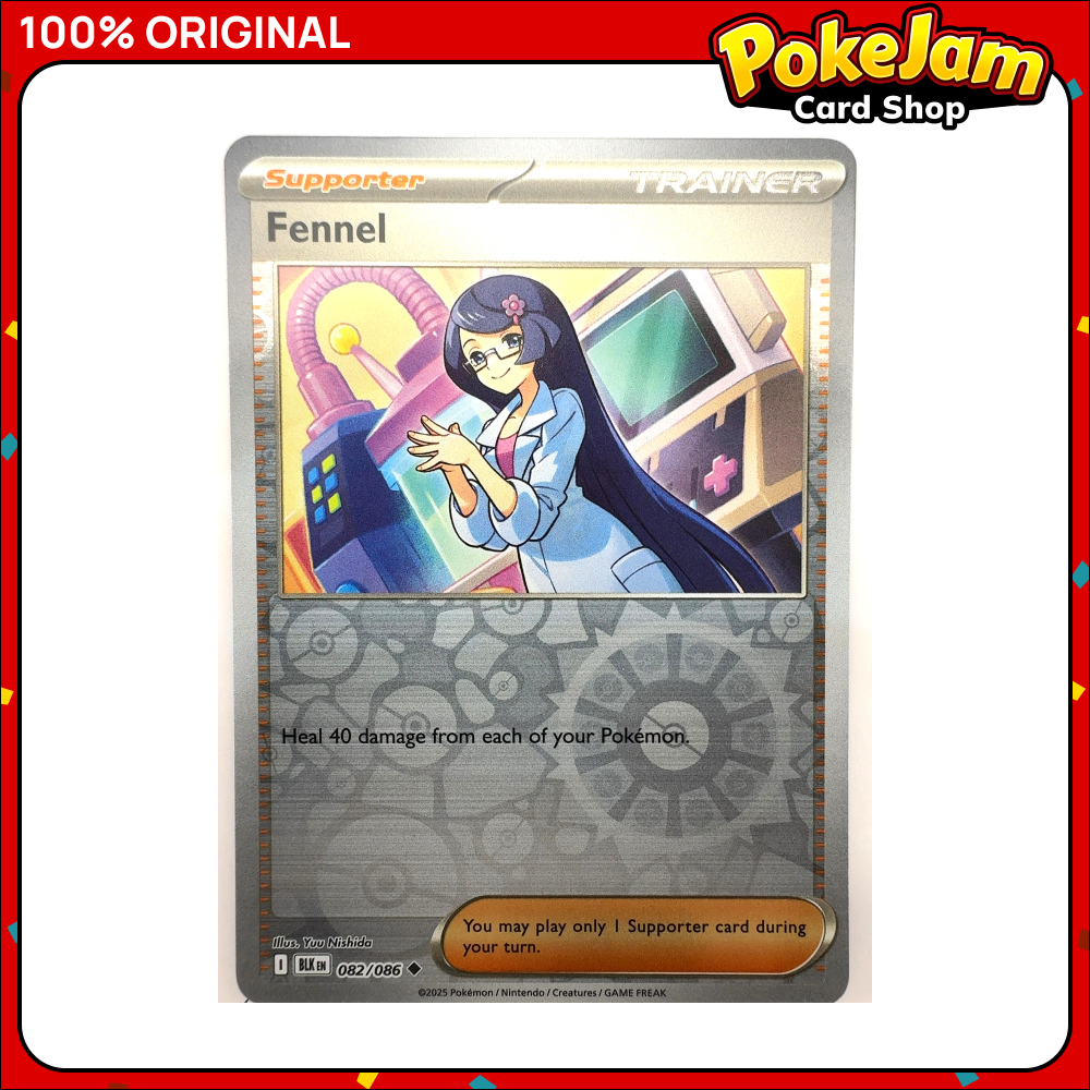 Fennel 82/86 - Reverse Hologram - Black Bolt - Pokemon Card