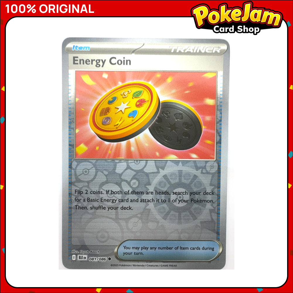 Energy Coin 81/86 - Reverse Hologram - Black Bolt - Pokemon Card
