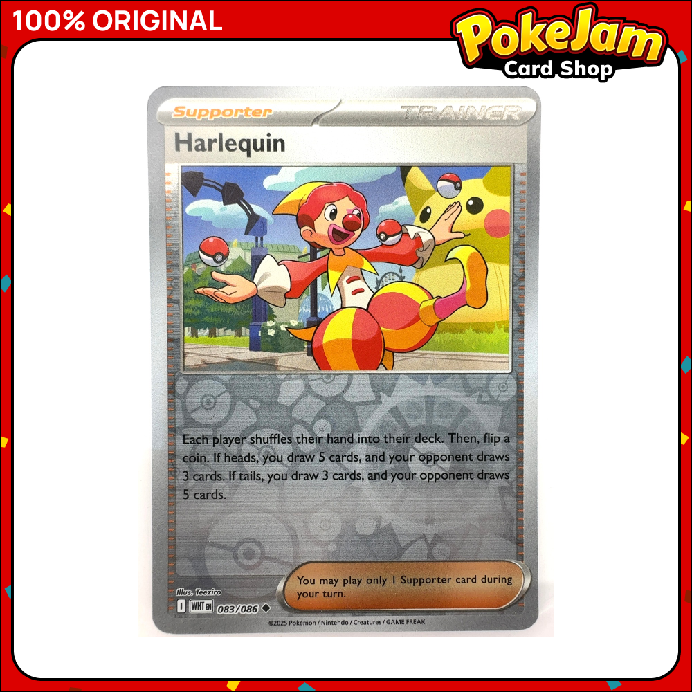 Harlequin 83/86 - Reverse Hologram - White Flare - Pokemon Card