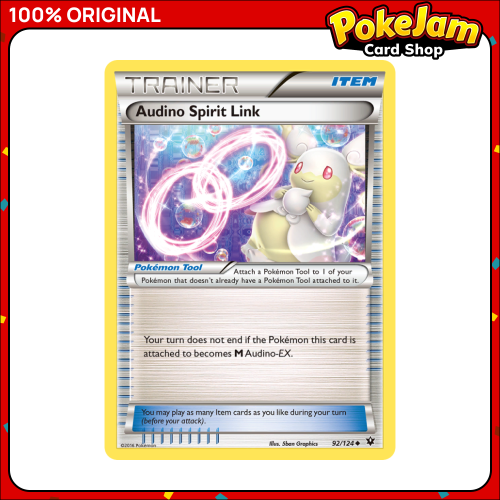 Audino Spirit Link 92/124 - Uncommon - Fates Collide - Pokemon Card