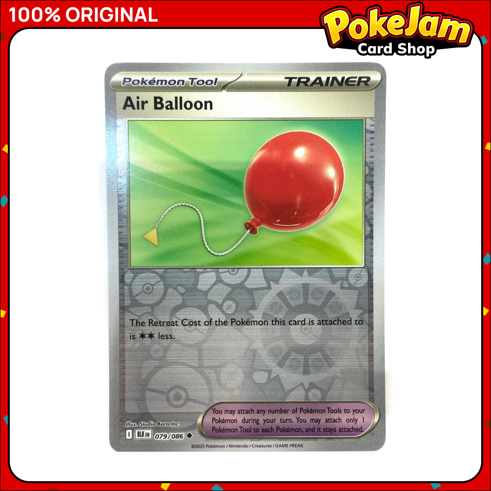 Air Balloon 79/86 - Reverse Hologram - Black Bolt - Pokemon Card