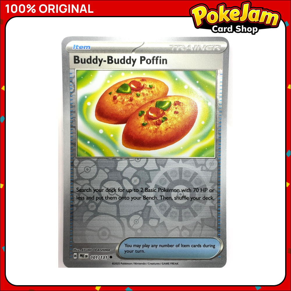 Buddy-Buddy Poffin 101/131 - Reverse Hologram - Prismatic Evolutions - Pokemon Card