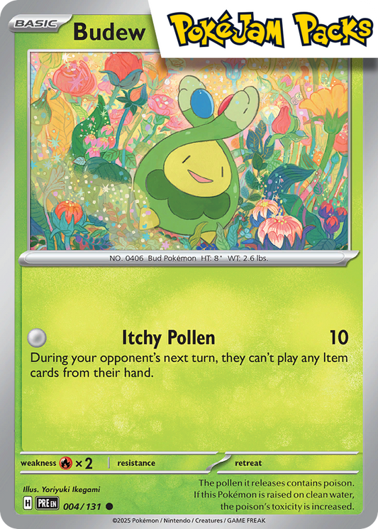 Budew - 004/131 - Common - Prismatic Evolutions - Pokemon TCG