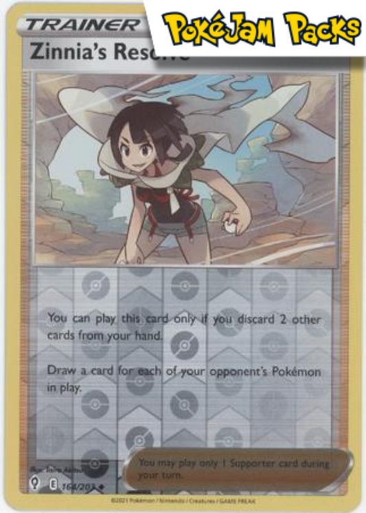 Zinnia's Resolve - 164/203 - Uncommon Reverse Holo - Evolving Skies - Pokemon TCG