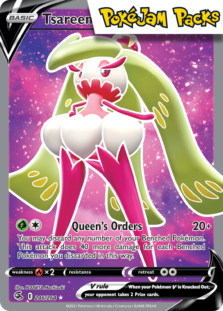Tsareena V - 246/264 - Full Art Ultra Rare - Fusion Strike - Pokemon TCG