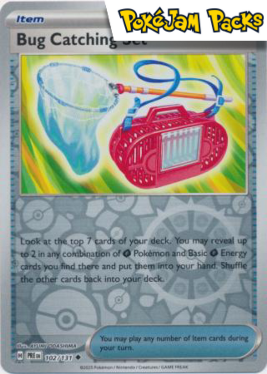 Bug Catching Set - 102/131 - Uncommon Reverse Holo - Prismatic Evolutions - Pokemon TCG