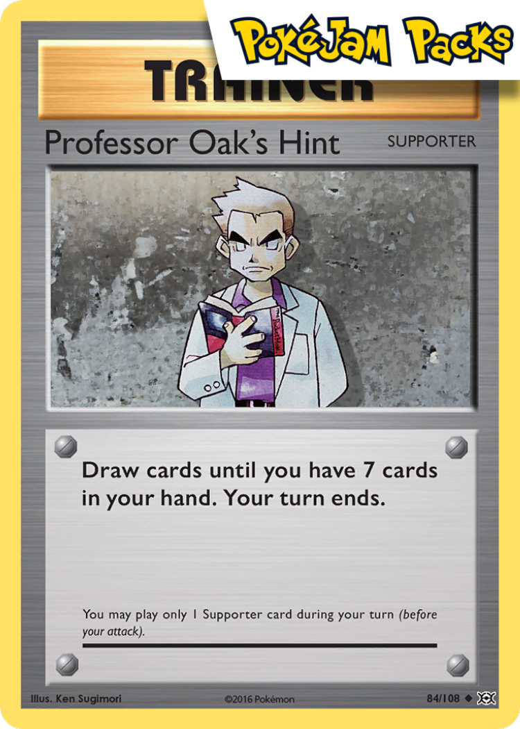 Professor Oak's Hint - 84/108 - Uncommon - Evolutions - Pokemon TCG