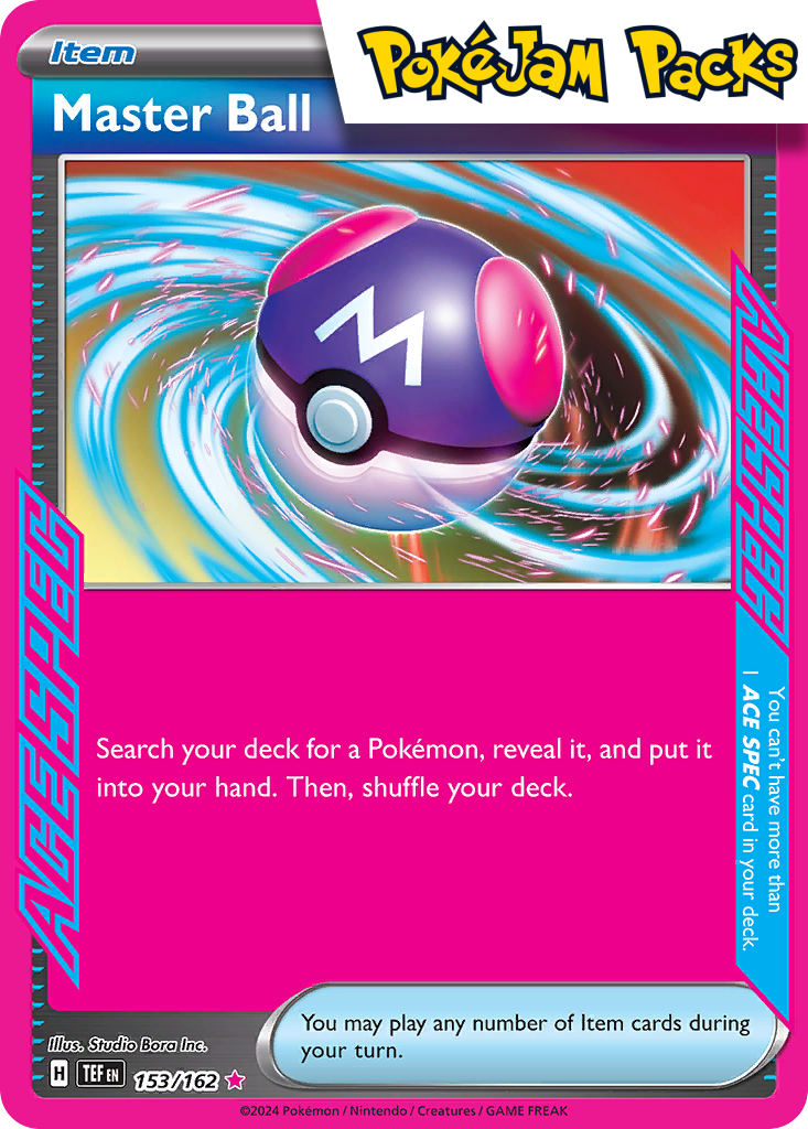 Master Ball - 153/162 - Ace Rare - Temporal Forces - Pokemon TCG