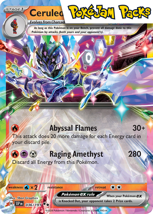 Ceruledge ex - 036/191 - Ultra Rare - Surging Sparks - Pokemon TCG