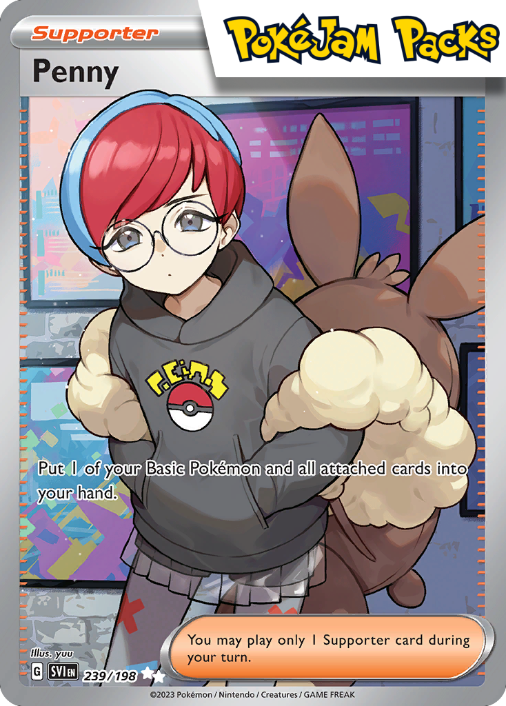 Penny - 239/198 - Full Art Secret Rare - Scarlet & Violet - Pokemon TCG