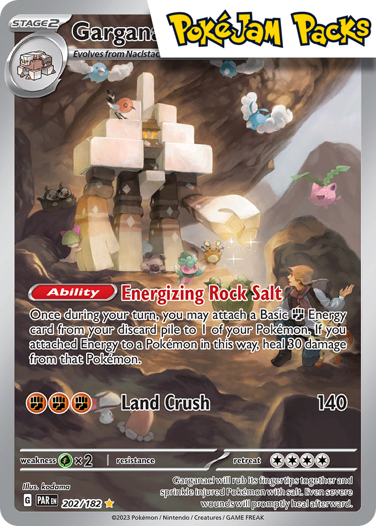 Garganacl - 202/182 - Illustration Rare - Paradox Rift - Pokemon TCG