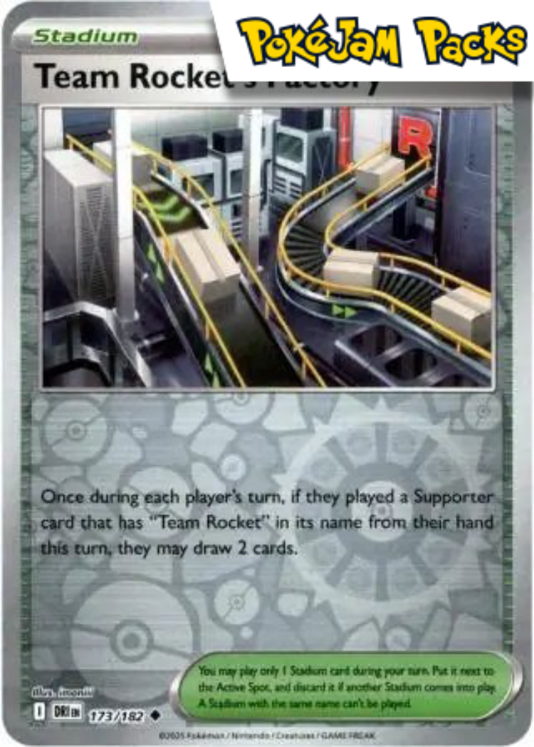 Team Rocket's Factory - 173/182 - Uncommon Reverse Holo - Destined Rivals - Pokemon TCG