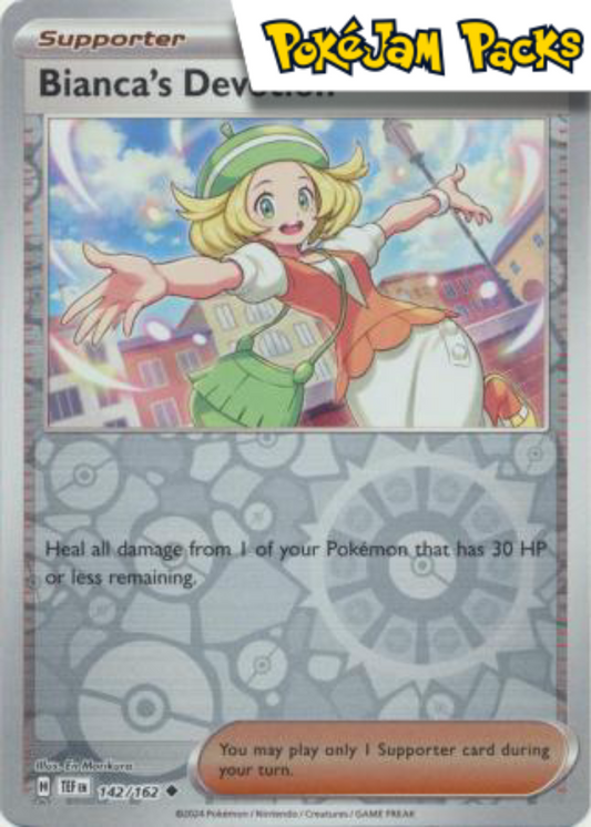 Bianca's Devotion - 142/162 - Uncommon Reverse Holo - Temporal Forces - Pokemon TCG