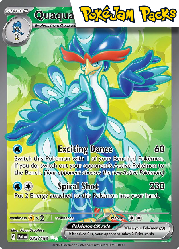 Quaquaval ex - 235/193 - Full Art Secret Rare - Paldea Evolved - Pokemon TCG