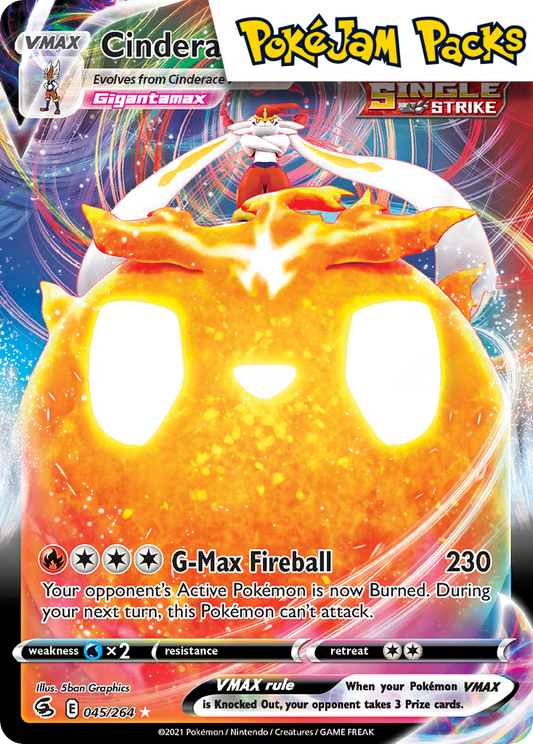 Cinderace VMAX - 045/264 - Ultra Rare - Fusion Strike - Pokemon TCG