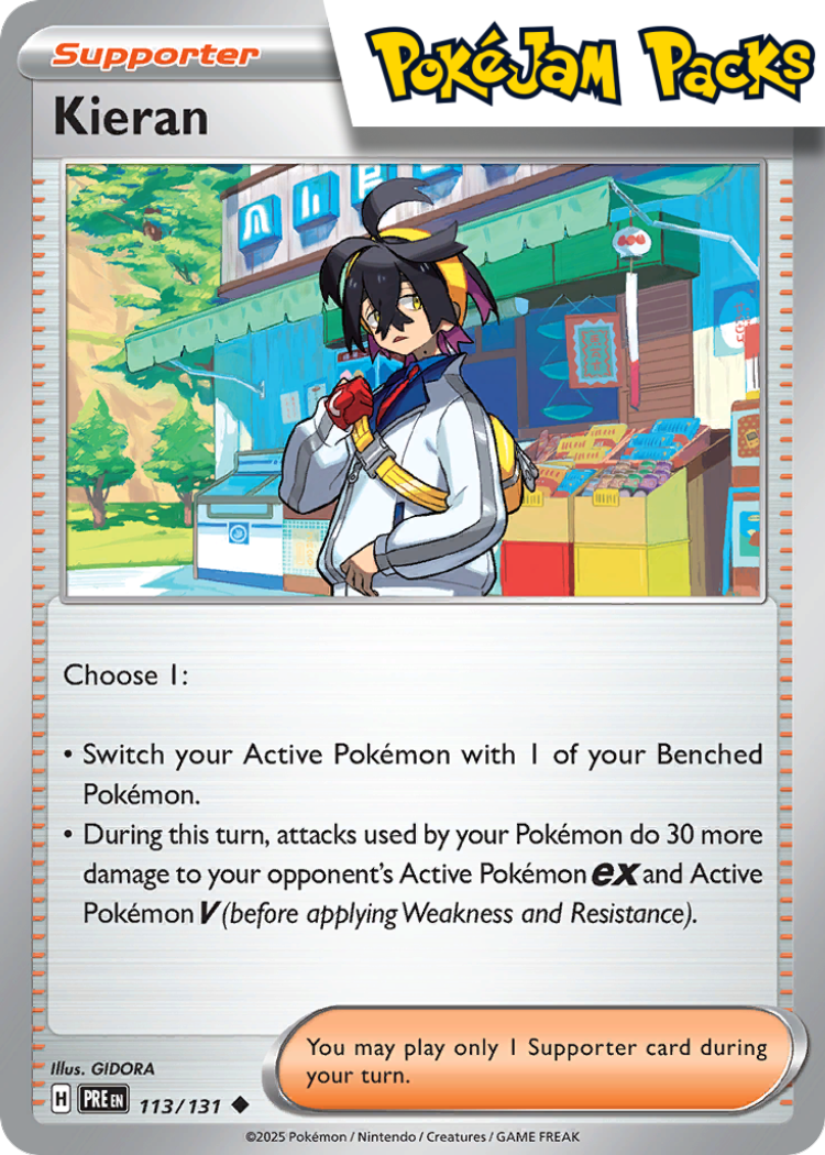 Kieran - 113/131 - Uncommon - Prismatic Evolutions - Pokemon TCG