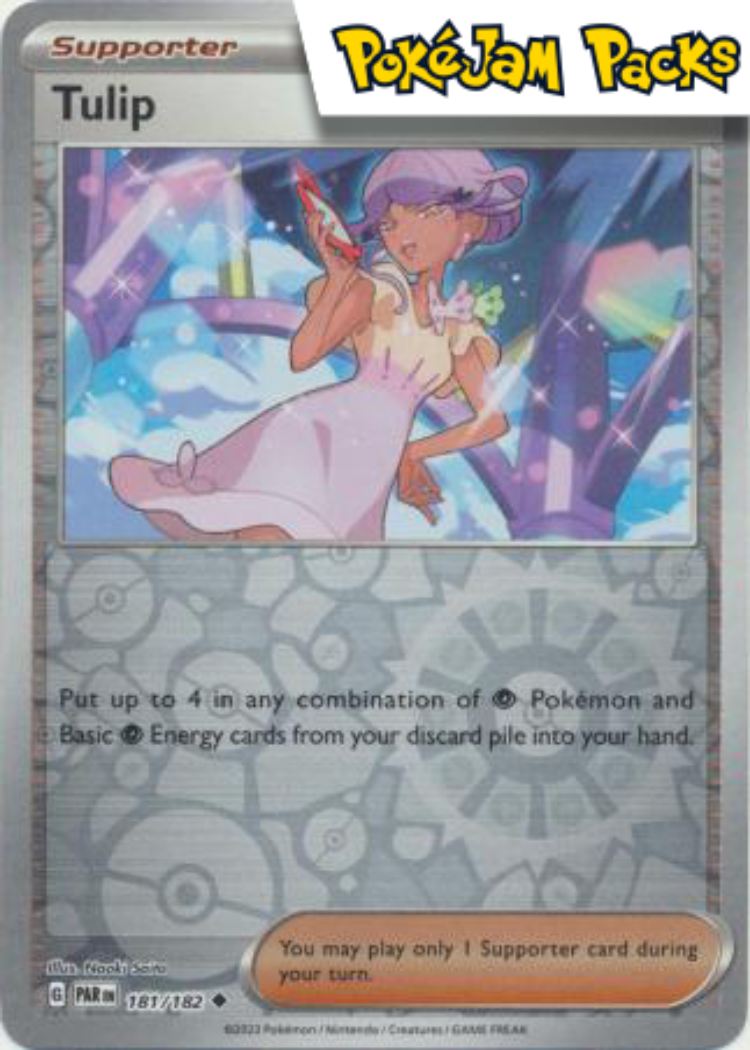 tulip pokemon card Tulip - 181/182 - Uncommon Reverse Holo - Paradox Rift
