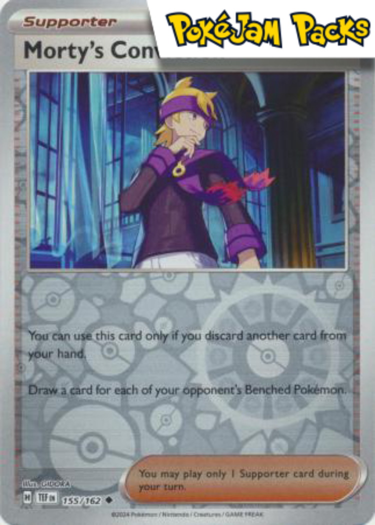 Morty's Conviction - 155/162 - Uncommon Reverse Holo - Temporal Forces - Pokemon TCG