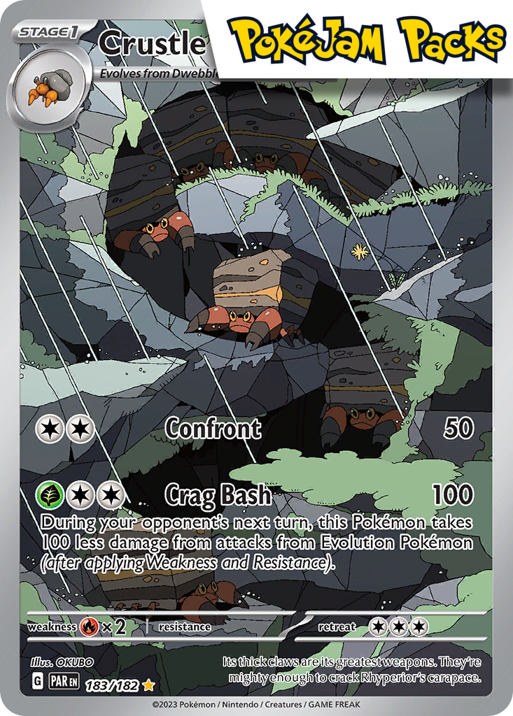 Crustle - 183/182 - Illustration Rare - Paradox Rift - Pokemon TCG