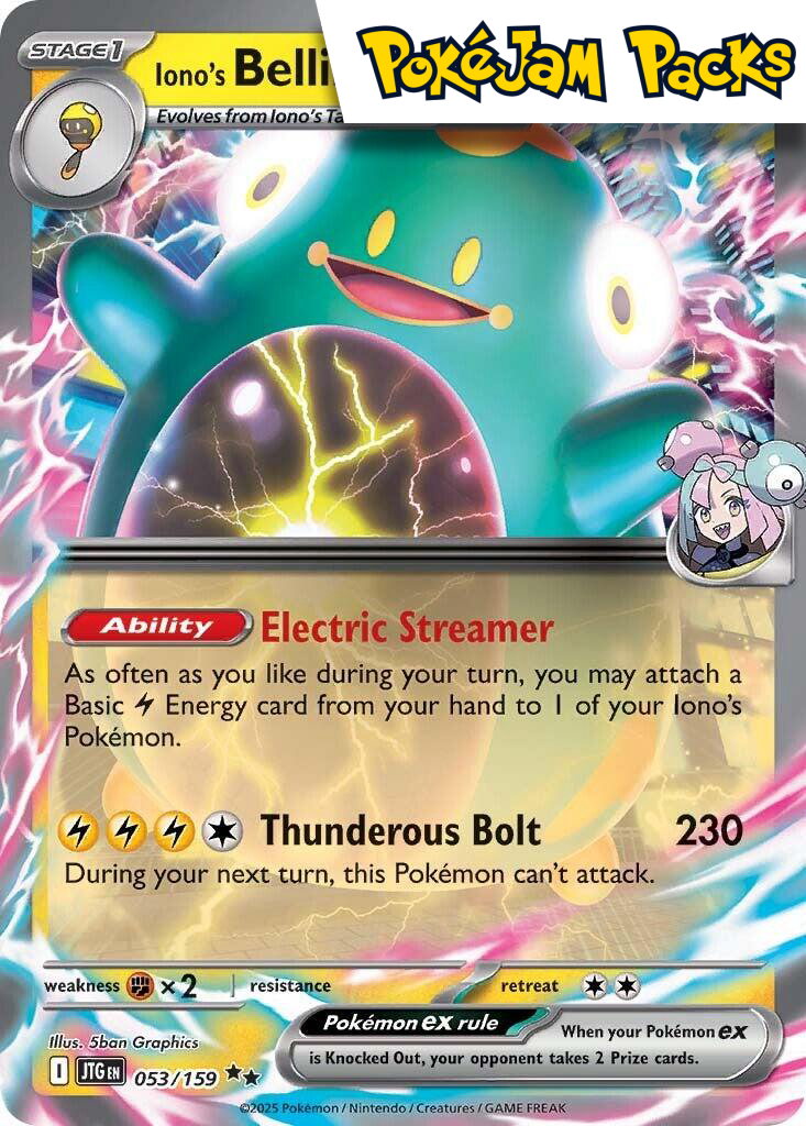 Iono's Bellibolt ex - 053/159 - Ultra Rare - Journey Together - Pokemon TCG