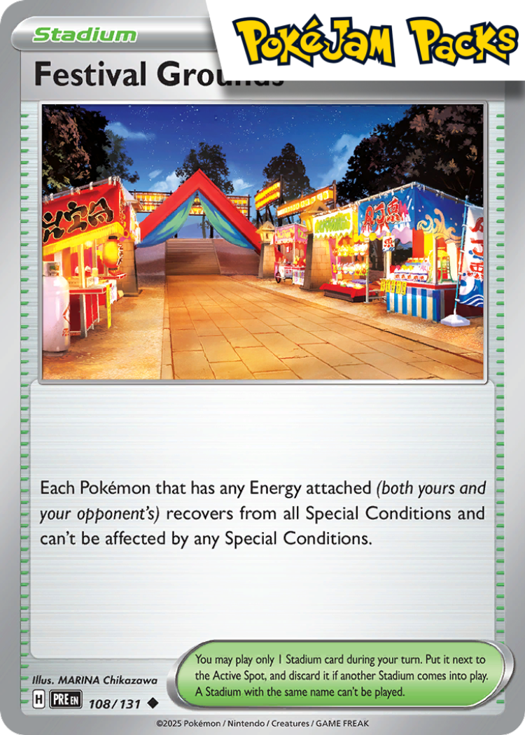 Festival Grounds - 108/131 - Uncommon - Prismatic Evolutions - Pokemon TCG