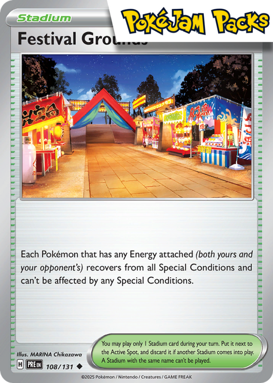 Festival Grounds - 108/131 - Uncommon - Prismatic Evolutions - Pokemon TCG
