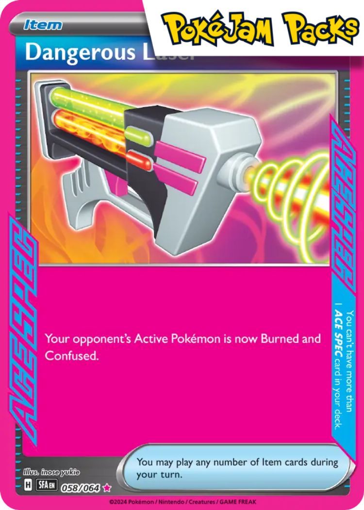 Dangerous Laser - 058/064 - Ace Rare - Shrouded Fable - Pokemon TCG