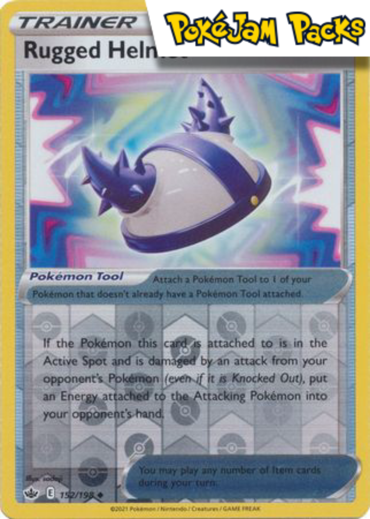 Rugged Helmet - 152/198 - Uncommon Reverse Holo - Chilling Reign - Pokemon TCG
