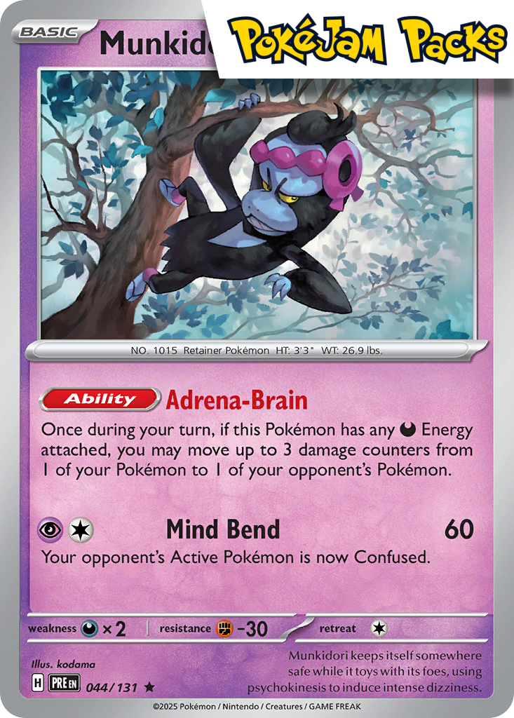 Munkidori - 044/131 - Holo Rare - Prismatic Evolutions - Pokemon TCG