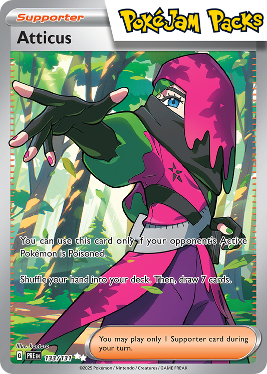 Atticus - 133/131 - Full Art Secret Rare - Prismatic Evolutions - Pokemon TCG