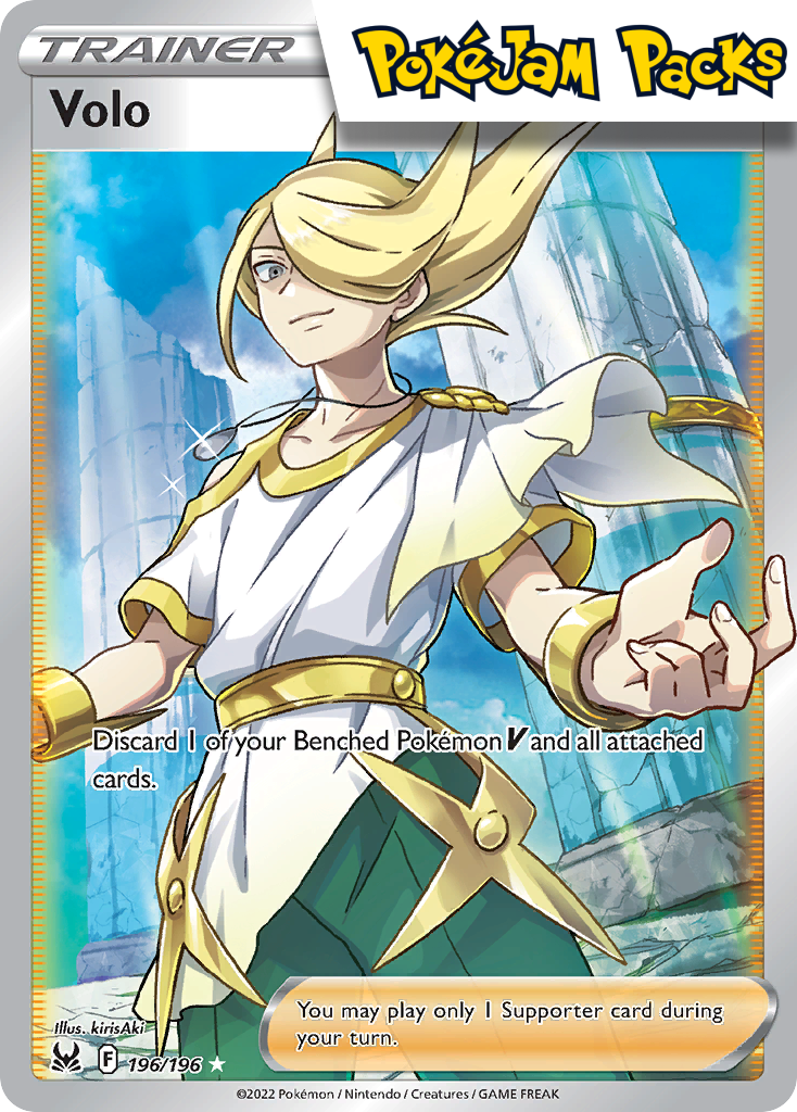 Volo - 196/196 - Full Art Ultra Rare - Lost Origin - Pokemon TCG