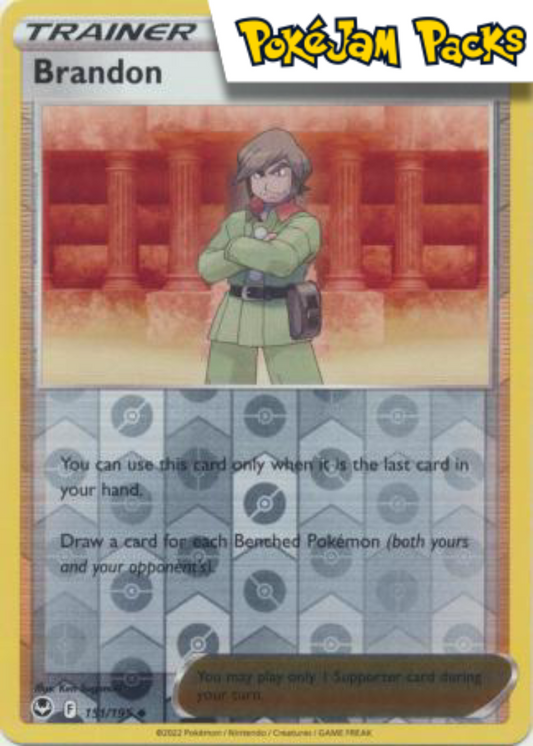 Brandon - 151/195 - Uncommon Reverse Holo - Silver Tempest - Pokemon TCG