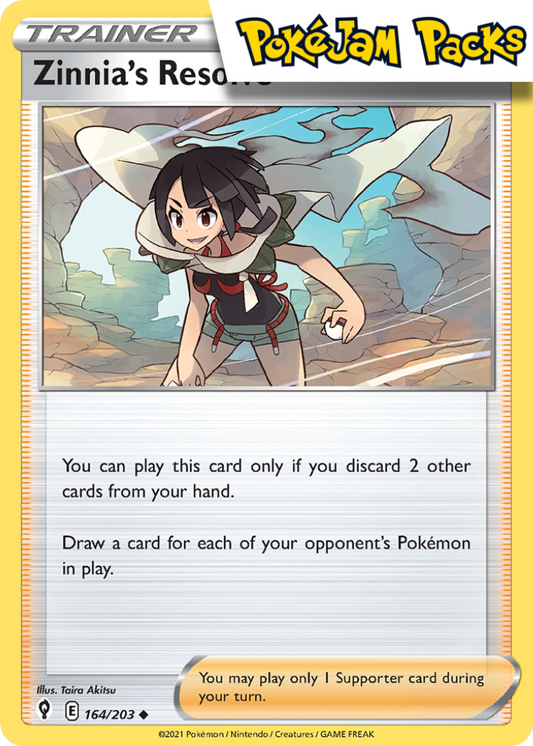 Zinnia's Resolve - 164/203 - Uncommon - Evolving Skies - Pokemon TCG