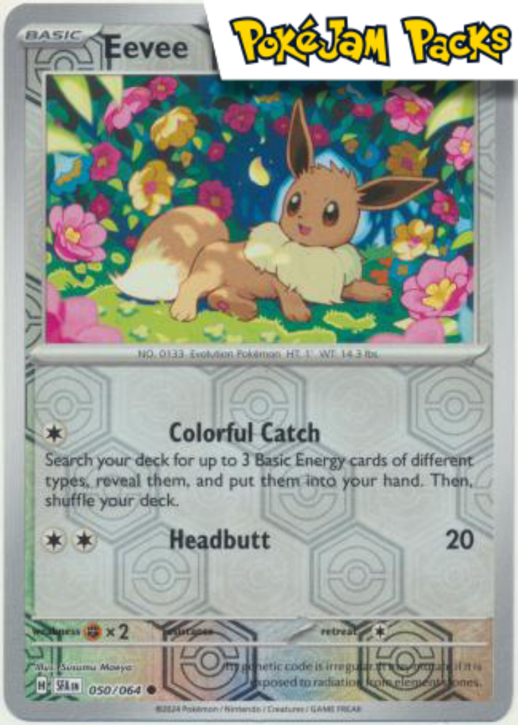 Eevee - 050/064 - Common Reverse Holo - Shrouded Fable - Pokemon TCG