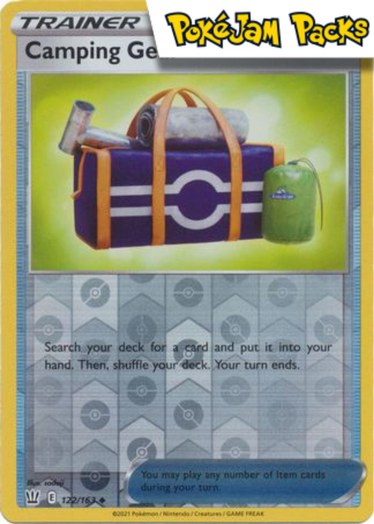 Camping Gear - 122/163 - Uncommon Reverse Holo - Battle Styles - Pokemon TCG