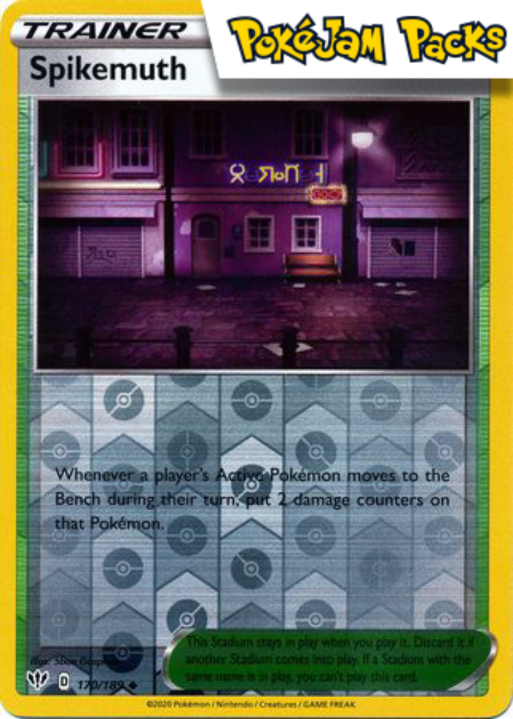 Spikemuth - 170/189 - Uncommon Reverse Holo - Darkness Ablaze - Pokemon TCG