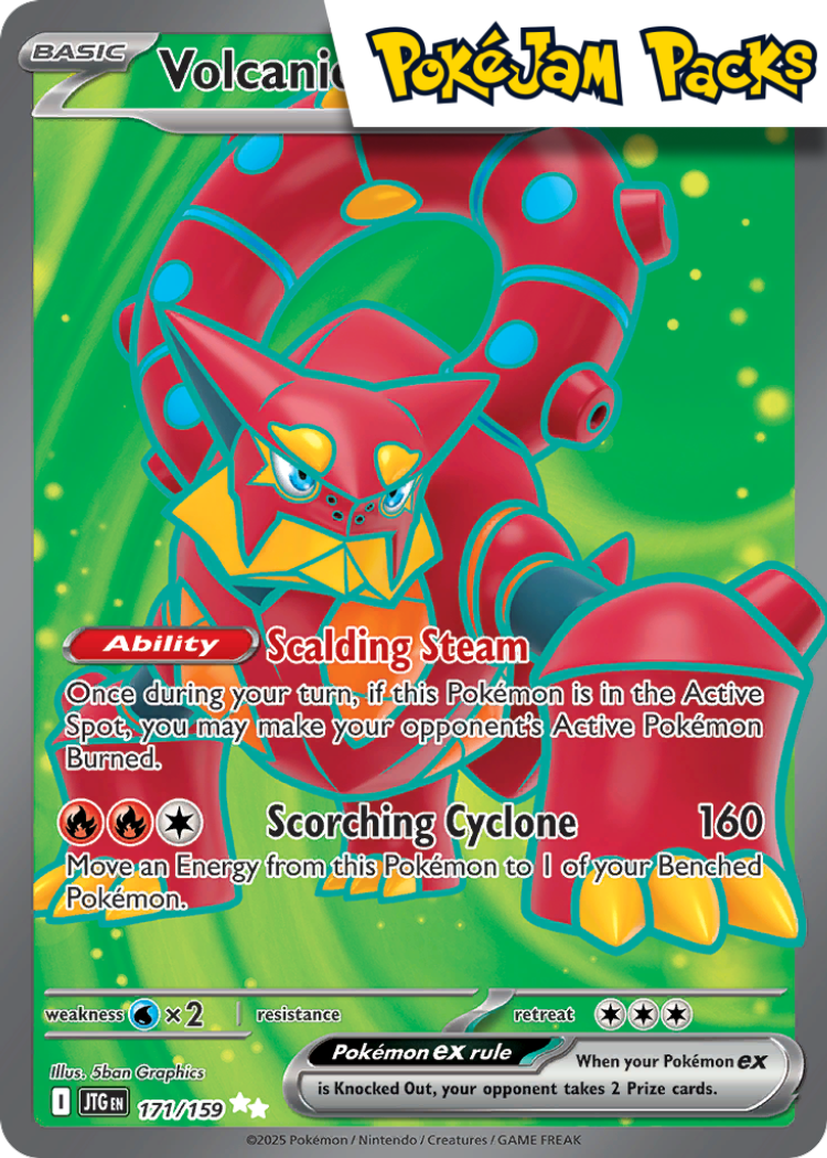 Volcanion ex - 171/159 - Full Art Ultra Rare - Journey Together - Pokemon TCG