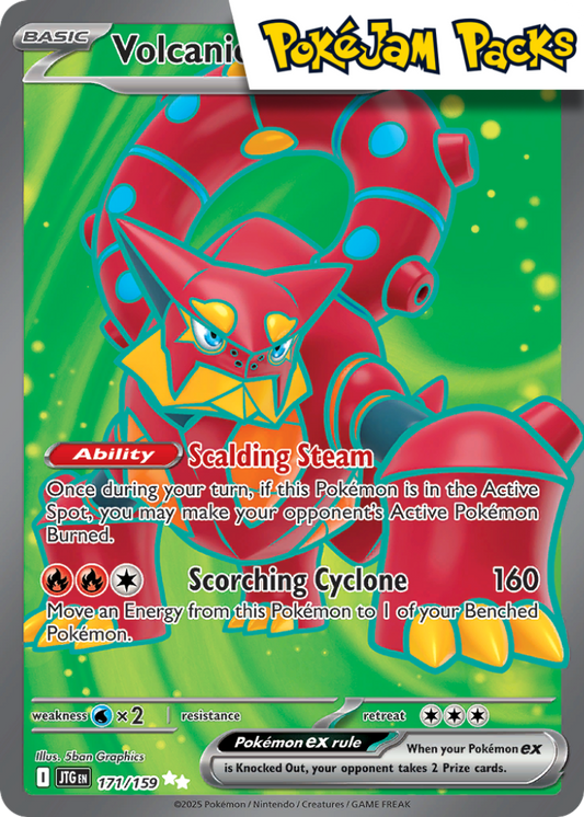 Volcanion ex - 171/159 - Full Art Ultra Rare - Journey Together - Pokemon TCG