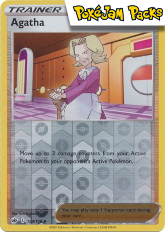 Agatha - 129/198 - Uncommon Reverse Holo - Chilling Reign - Pokemon TCG