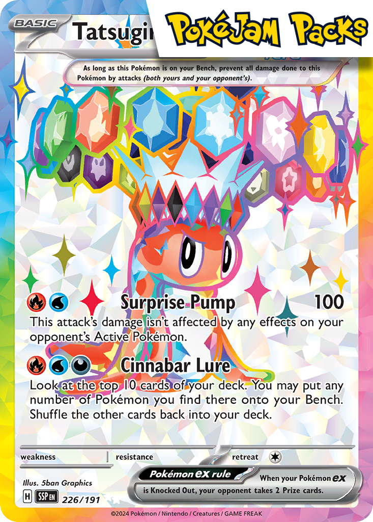 Tatsugiri ex - 226/191 - Full Art Secret Rare - Surging Sparks - Pokemon TCG