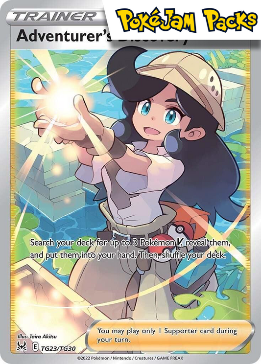 Adventurer's Discovery - TG23/TG30 - Full Art Ultra Rare - Lost Origin - Pokemon TCG
