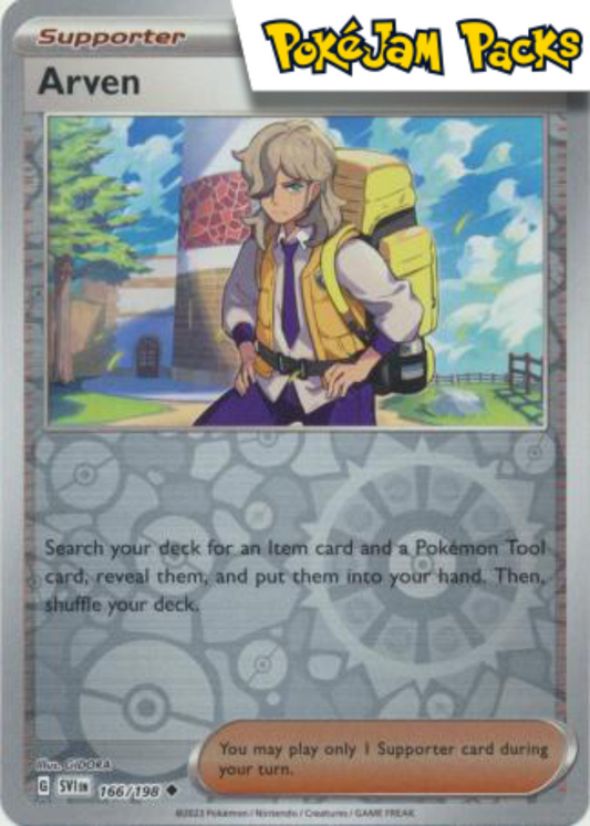 Arven - 166/198 - Uncommon Reverse Holo - Scarlet & Violet - Pokemon TCG