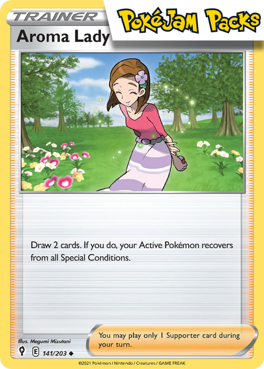 Aroma Lady - 141/203 - Uncommon - Evolving Skies - Pokemon TCG