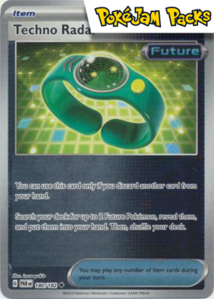 Techno Radar - 180/182 - Uncommon Reverse Holo - Paradox Rift - Pokemon TCG