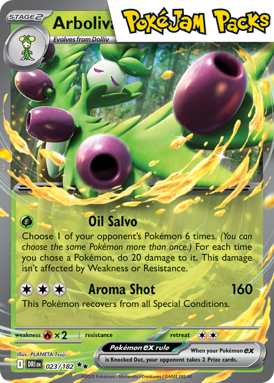 Arboliva ex - 023/182 - Ultra Rare - Destined Rivals - Pokemon TCG
