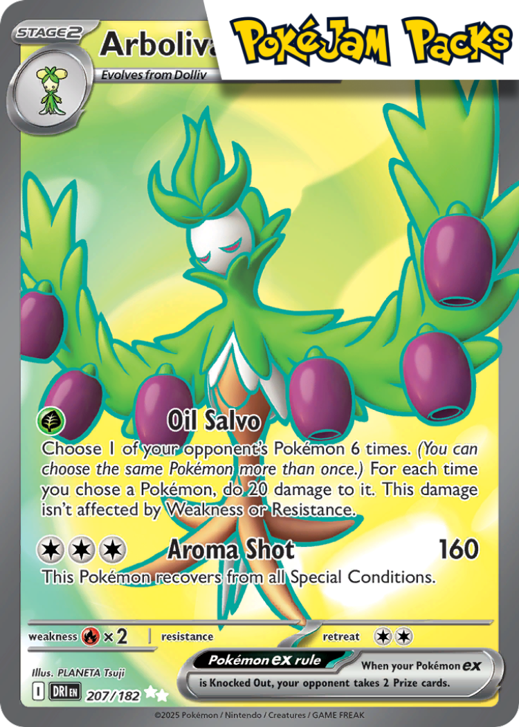 Arboliva ex - 207/182 - Ultra Rare - Destined Rivals - Pokemon TCG