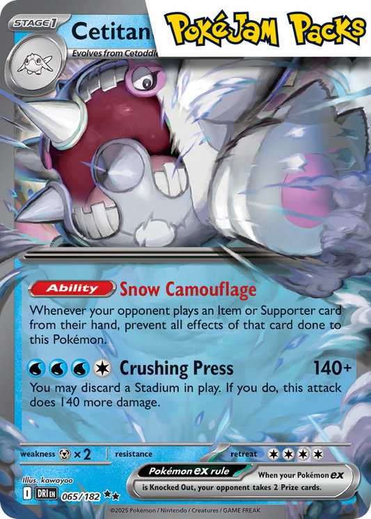 Cetitan ex - 065/182 - Ultra Rare - Destined Rivals - Pokemon TCG