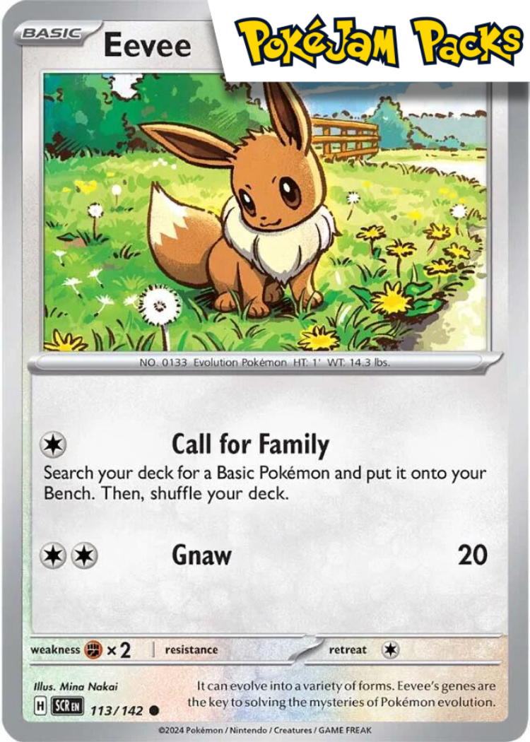 Eevee - 113/142 - Common - Stellar Crown - Pokemon TCG