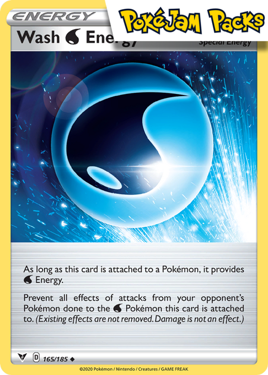 Wash W Energy - 165/185 - Uncommon - Vivid Voltage - Pokemon TCG